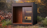 Luxury Outdoor Modular Sauna – Thermo-Aspen Interior, Nordic Spruce Exterior & Terrace